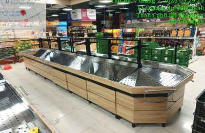 THI CÔNG DỰ ÁN HỆ THỐNG KỆ/Ụ TRƯNG BÀY RAU CỦ QUẢ TẠI HÒA HƯNG, TPHCM