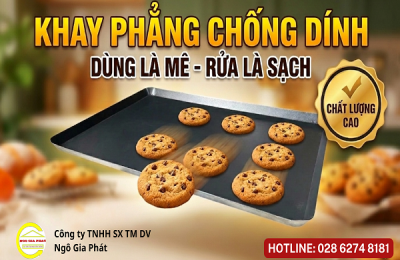 CUNG CẤP KHAY PHẲNG CHỐNG DÍNH, KHAY NHÔM KHÔNG CHỐNG DÍNH, KHAY INOX CHẤT LƯỢNG