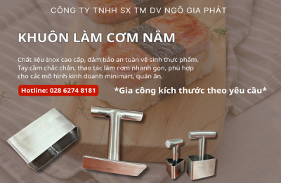 Khuôn Làm Cơm Nắm - Giải Pháp Chuẩn Hóa Sản Xuất Cho Minimart, Siêu Thị và Bếp Công Nghiệp