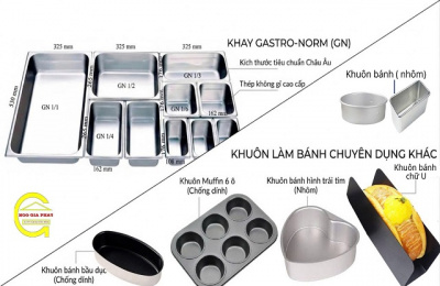 Cung Cấp Khay Khuôn Chất Lượng Cao Cho Tiệm Bánh & Bếp Công Nghiệp
