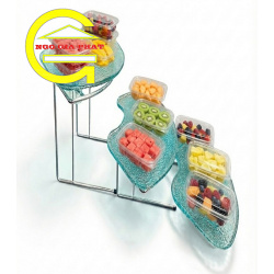 KỆ KHAY 3 TẦNG TRƯNG BÀY TỦ MÁT 